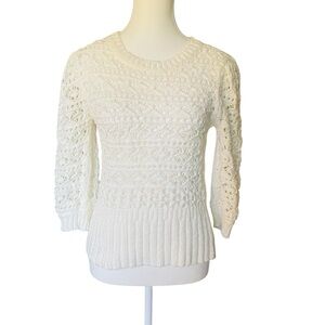 St. Roche Ivory Small Puff Sleeve 100% Organic Cotton Retail $470